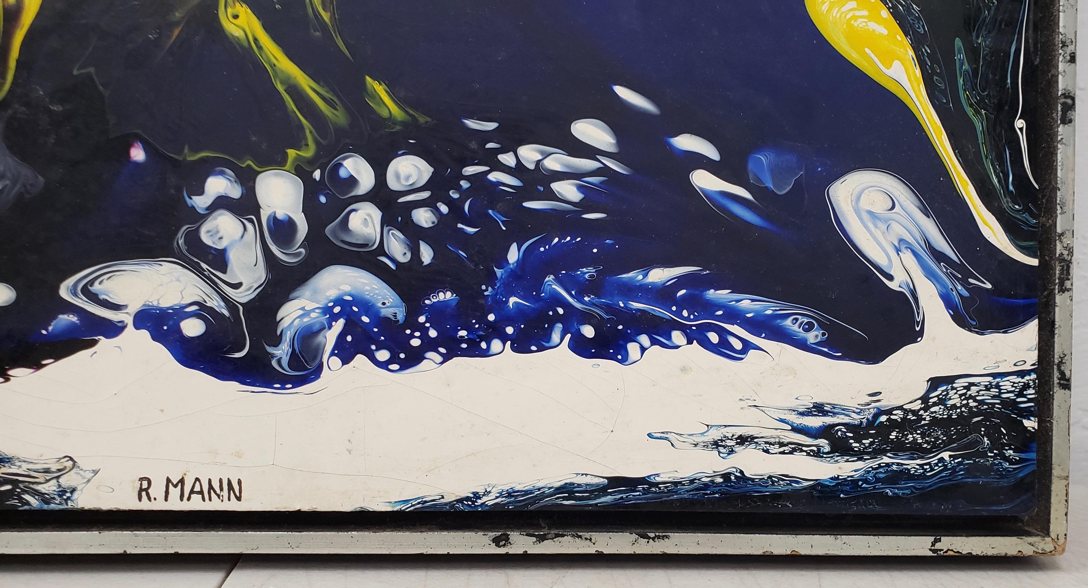 Paesaggio astratto - Abstract Painting Marrone di Richard Mann
