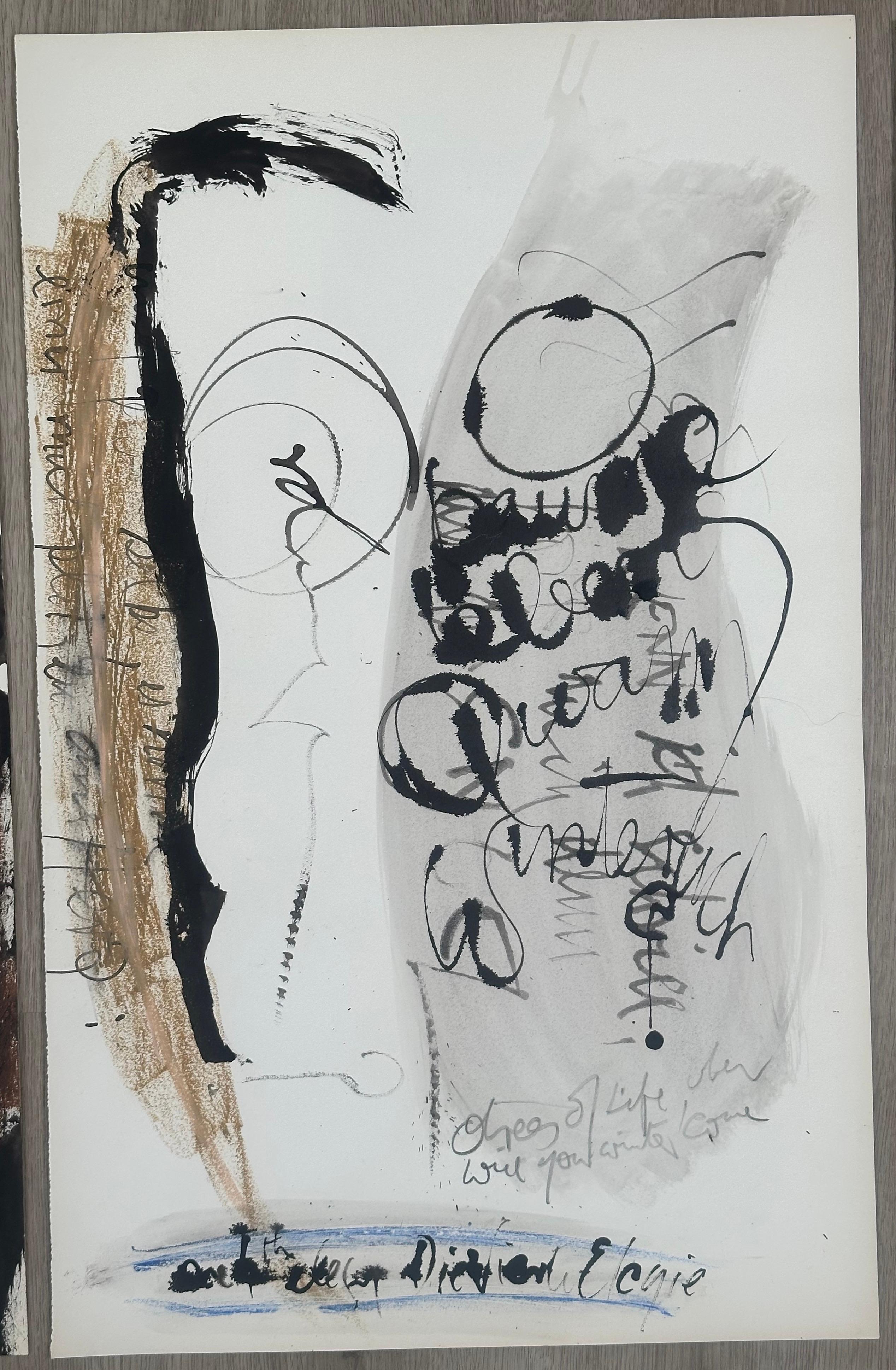 Richard Mann (1940-1990). Duino Elegies, 1981. Mixed media on rag paper, consisting of 10 sheets, corresponding to the 10 elegies, each measuring 14.5 x 23 inches. 

Please request additional images depicting alternate formats or videos.