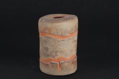 Richard Manz Sculptural Ceramic Vase with Earthen Colors Scandinavia Modern