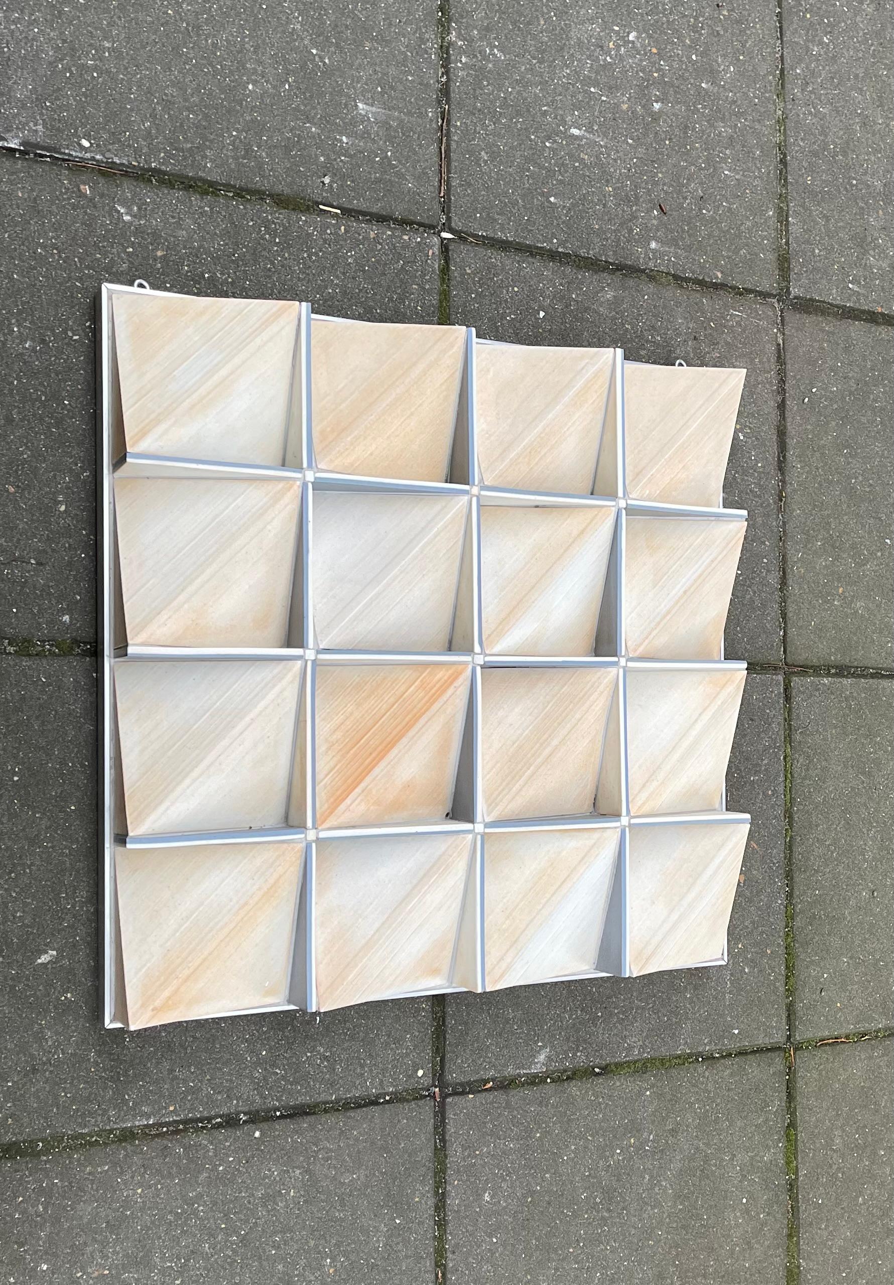Richard Manz 'Trapez' - Three Dimensional Art Wall Sculpture, 1986 In Good Condition For Sale In Esbjerg, DK