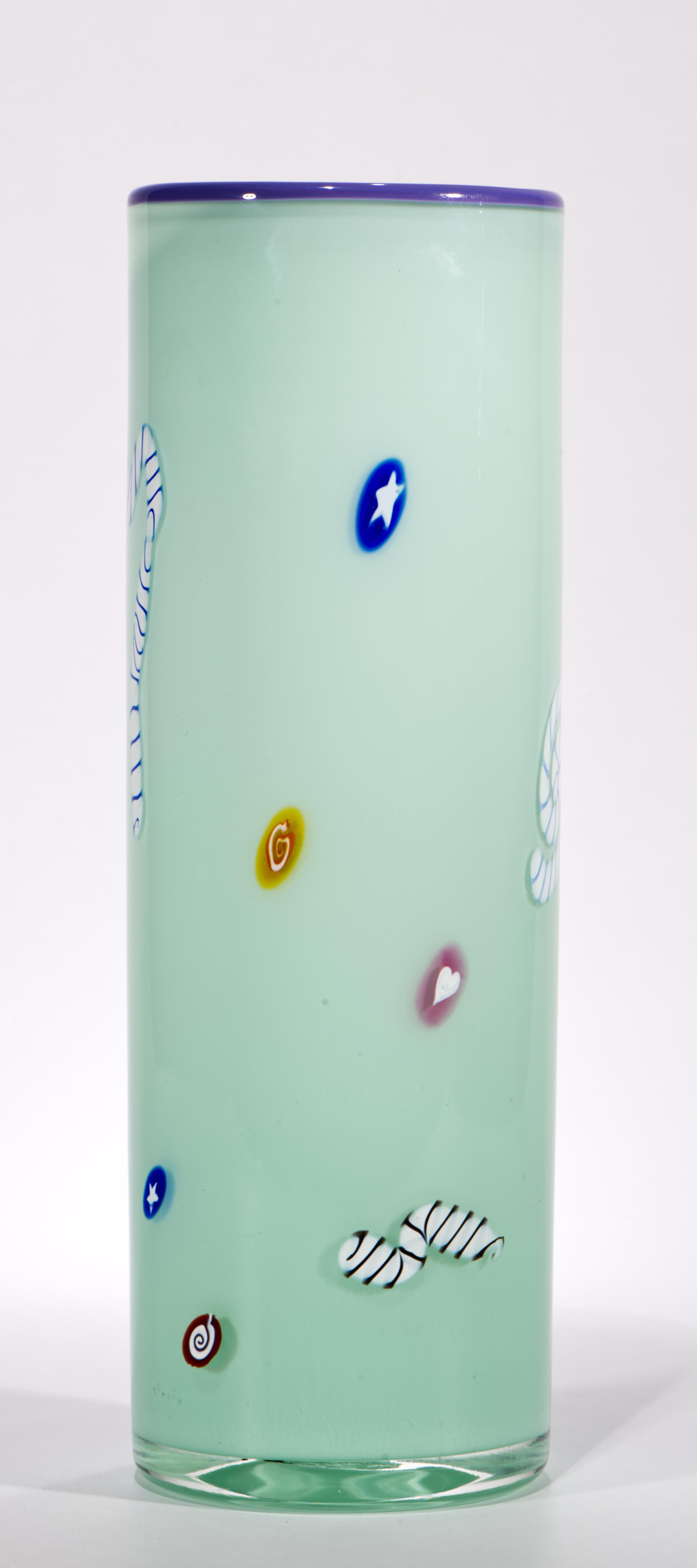 Richard Marquis per Noble Effort Vaso Murrini, Vetro da Studio Americano In condizioni buone in vendita a Clifton Springs, NY