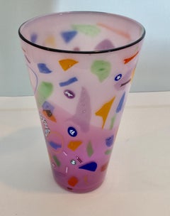 Richard Marquis for Noble Effort Signed Studio Glass Vase