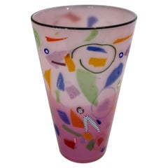 Richard Marquis for Noble Effort Signed Studio Glass Vase