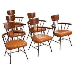 Richard McCarthy for Selrite Captain Dining Chairs With Arms Set of 6