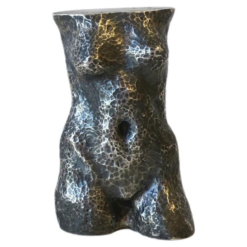 Sterlingsilber-Frauen-Torso-Skulptur von Richard McDermott Miller, 1988 im Angebot