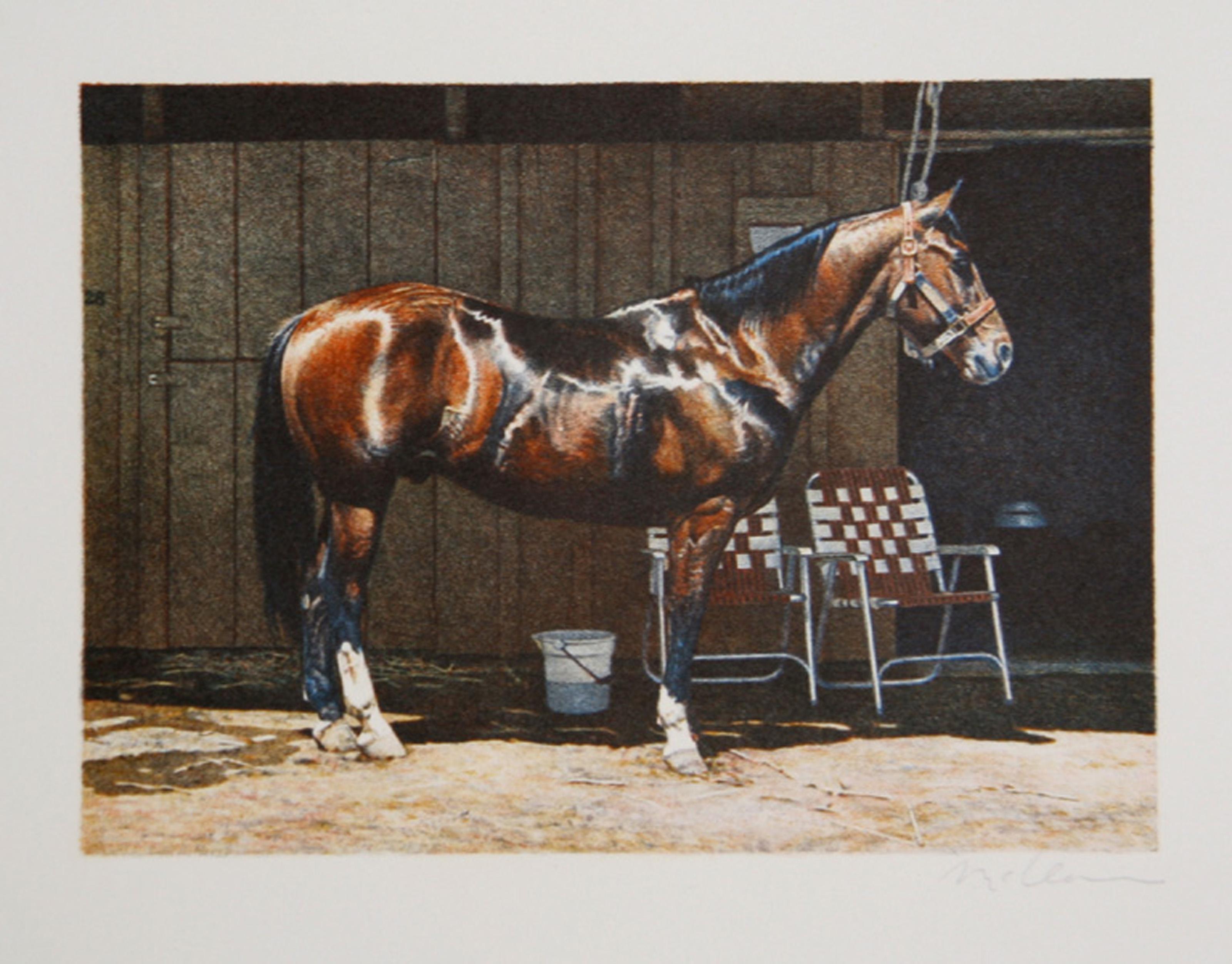 Buzz Ballou, fotorealistischer Siebdruck von Richard McLean