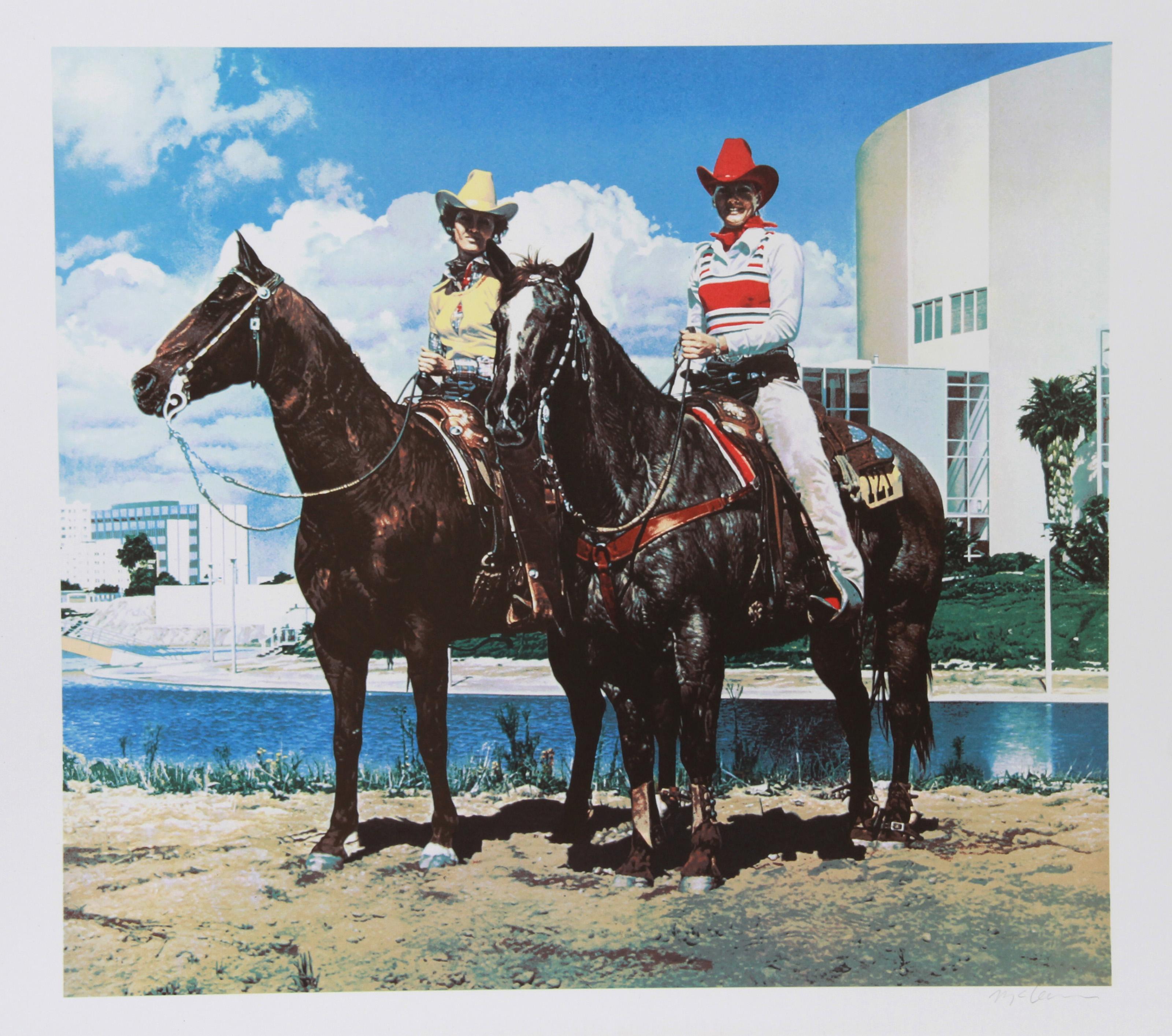Diamond Tinker & Jet Tex, fotorealistischer Siebdruck von Richard McLean