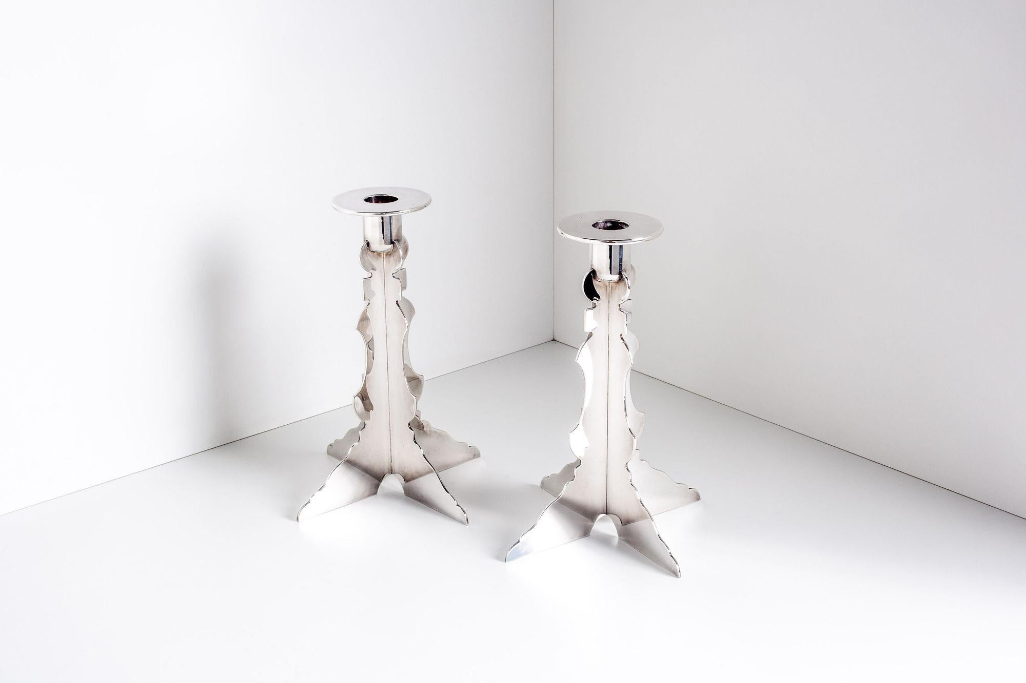 Italian Richard Meier Candleholders for Swid Powell For Sale