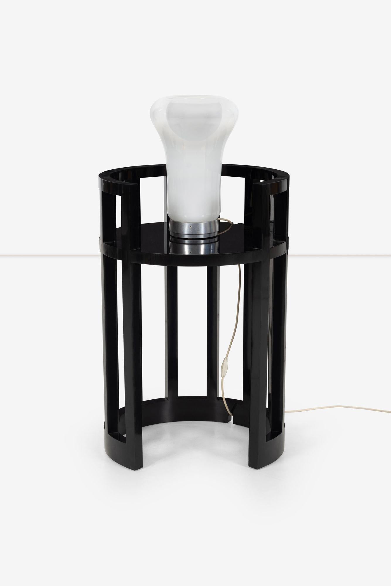 American Richard Meier Custom Lamp Table For Sale