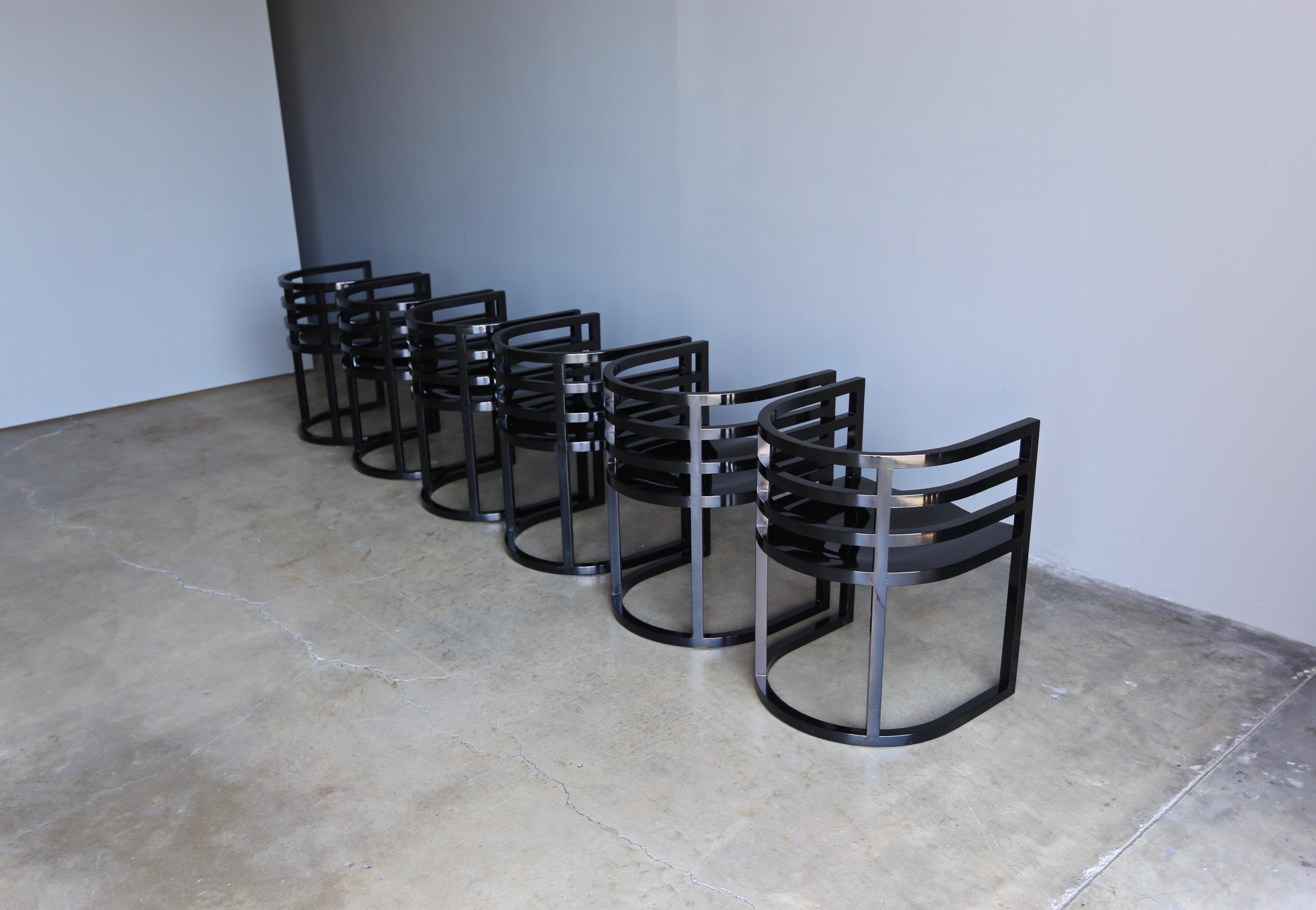 Lacquered Richard Meier Dining Set for Knoll, circa 1982