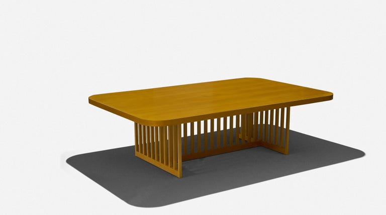 Richard Meier

Dining table
Knoll
USA, 1982
Maple
Measures: 27.5 H × 96 W × 60 W in

Large dining table. In original condition. 

Table and ten chairs are separate listings.