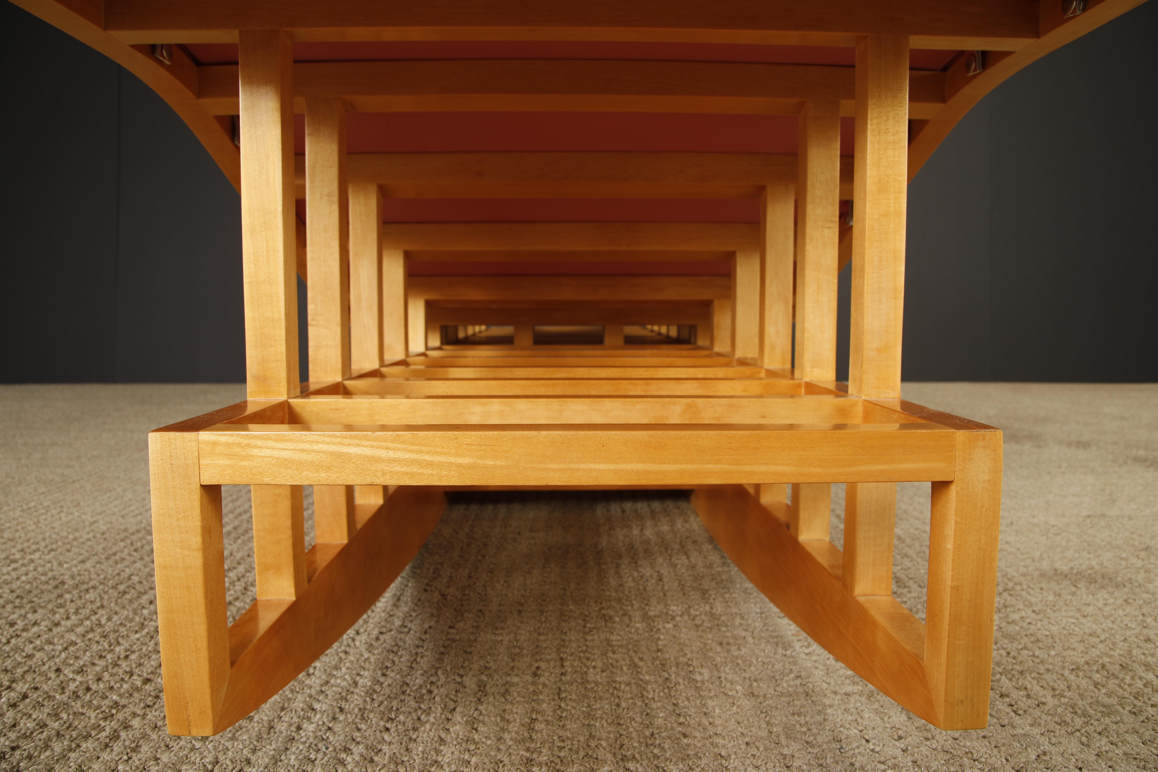 Richard Meier for Knoll International Architectural Rocking Chaise, 1982, Signed For Sale 7