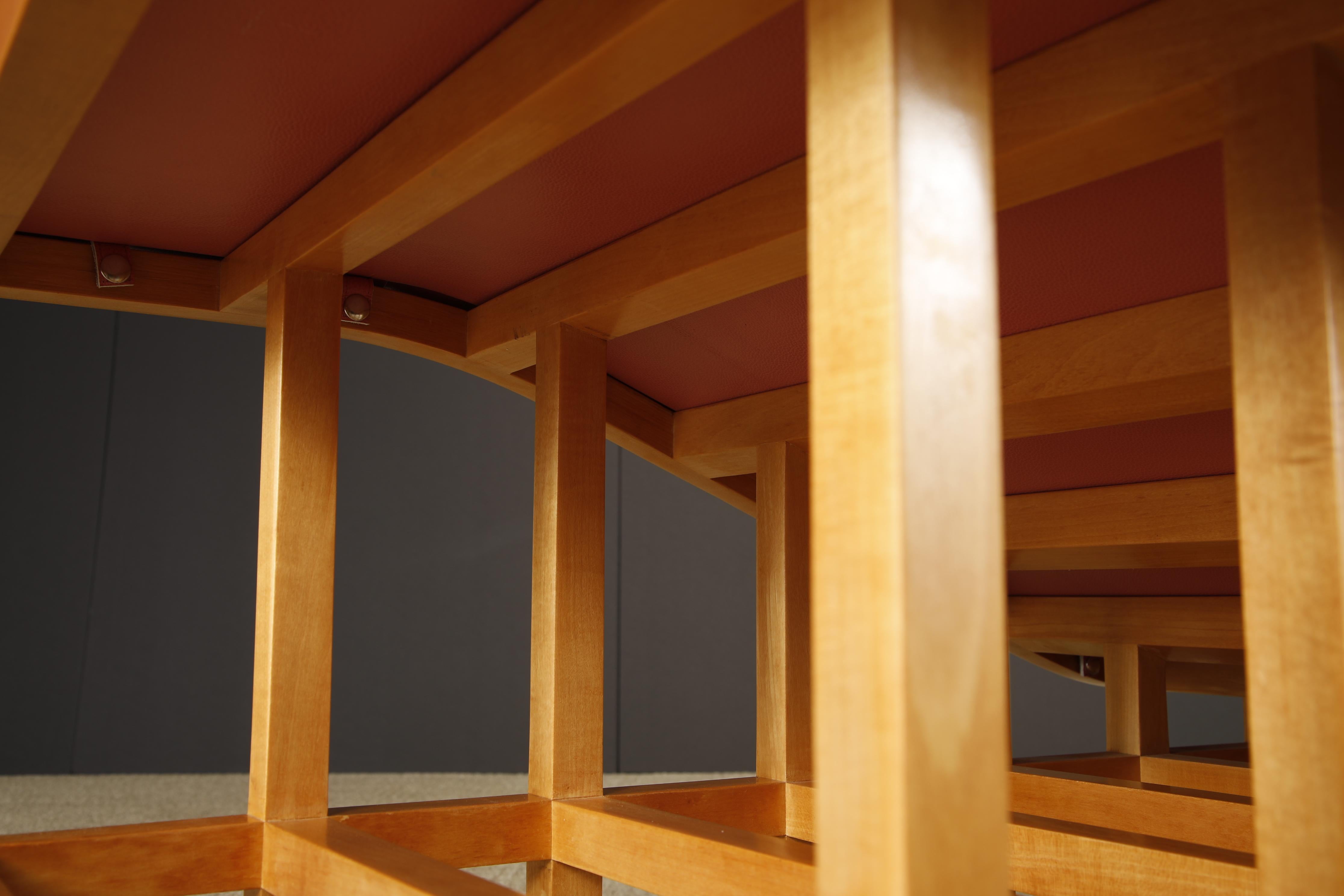 Richard Meier for Knoll International Architectural Rocking Chaise, 1982, Signed For Sale 9