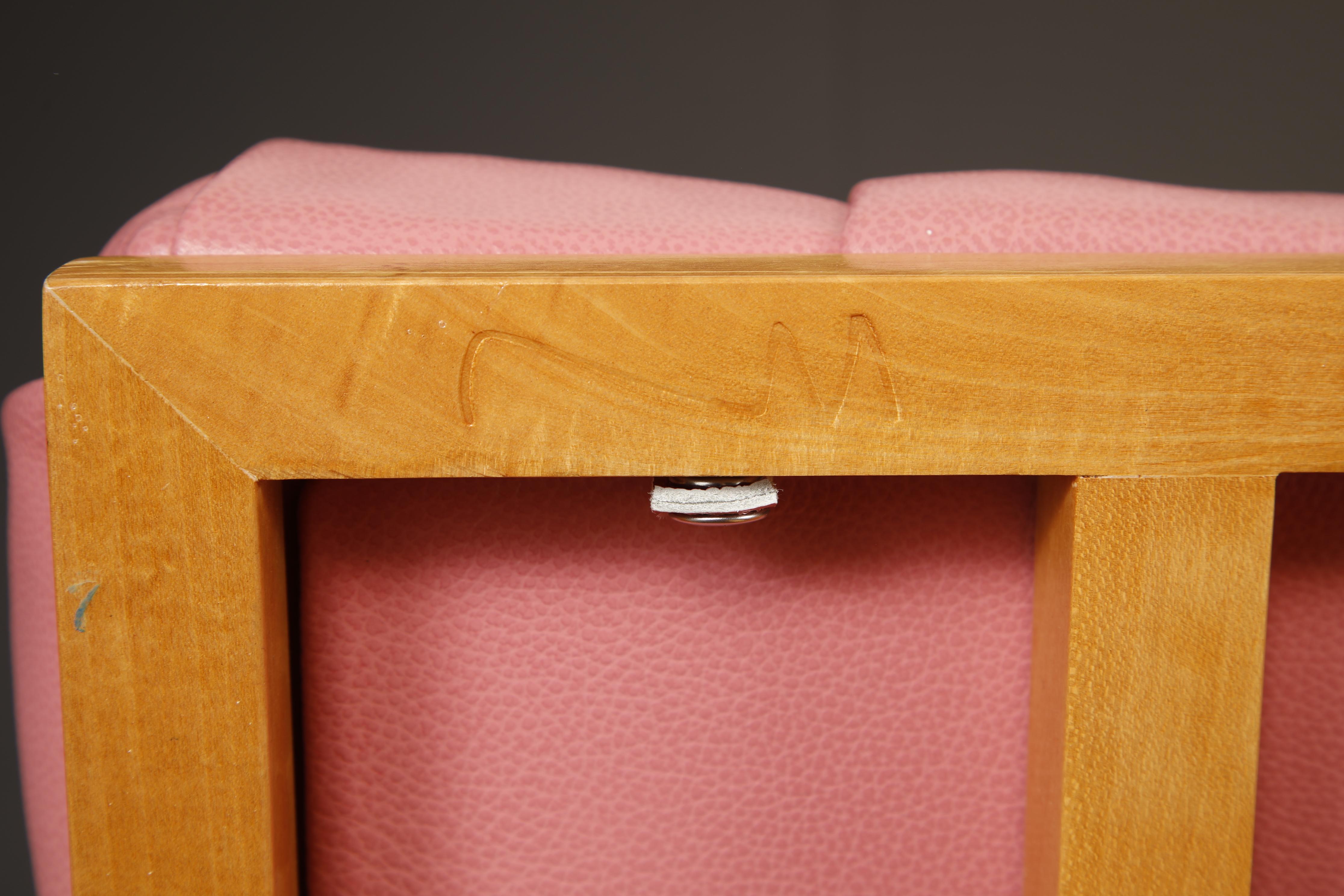 Richard Meier for Knoll International Architectural Rocking Chaise, 1982, Signed For Sale 13