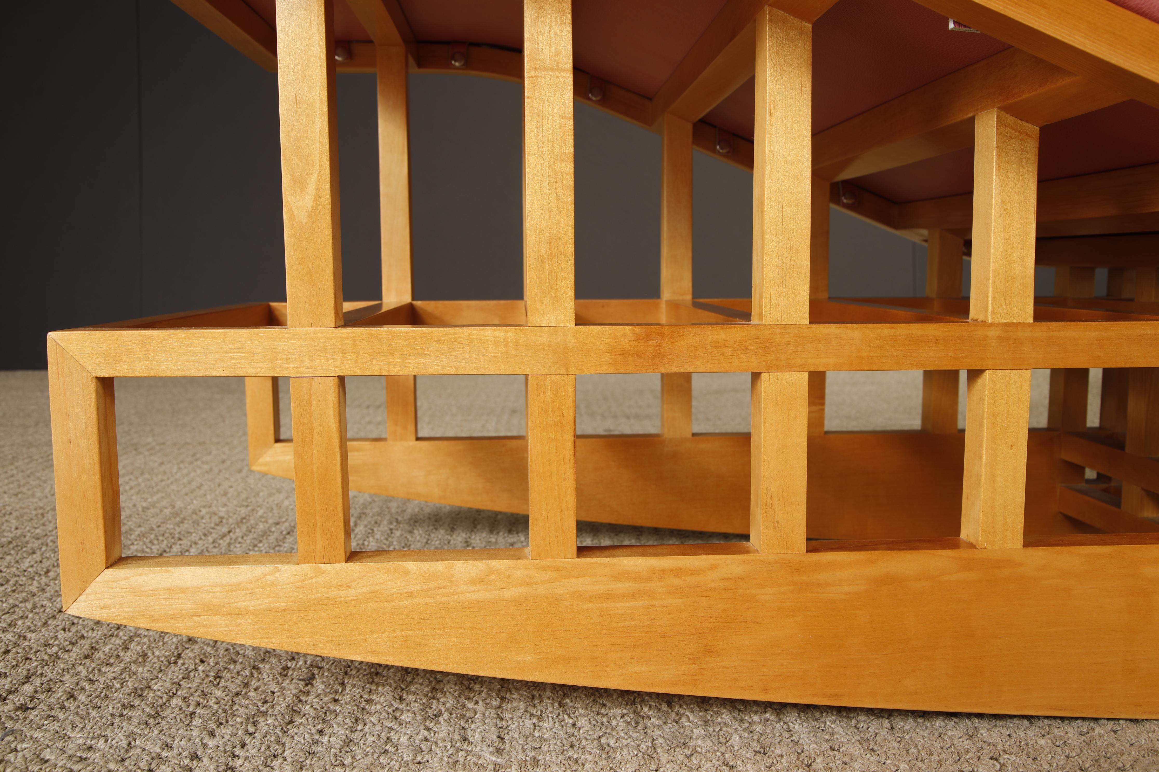 Richard Meier for Knoll International Architectural Rocking Chaise, 1982, Signed For Sale 1