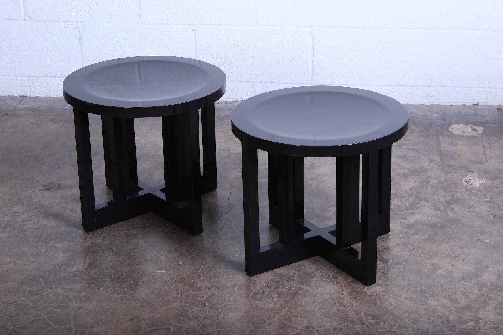 Lacquer Richard Meier for Knoll Stools 