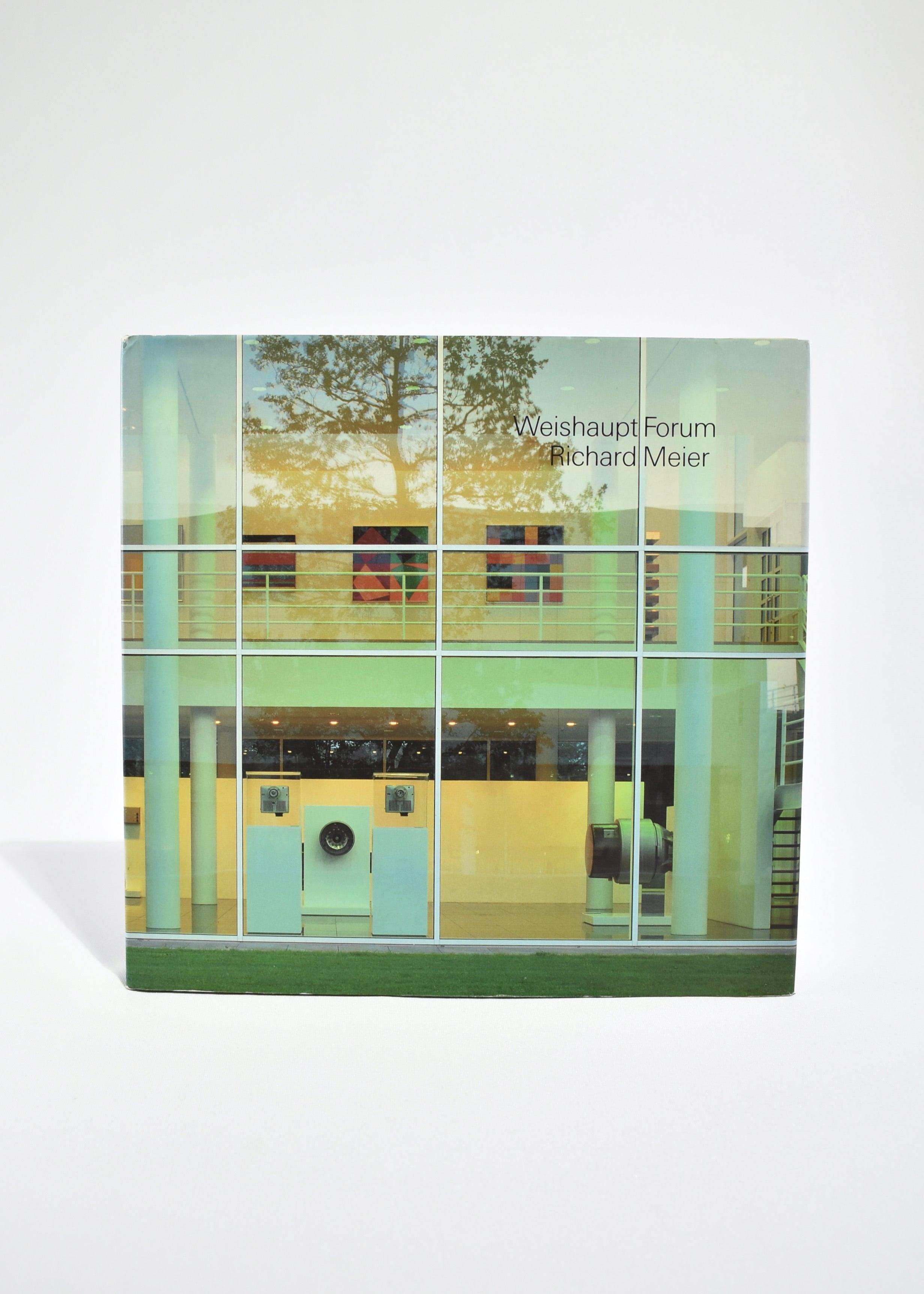 Vintage hardback coffee table book featuring the Weishaupt project designed by Richard Meier. By Werner Blaser, published in 1993. 1st edition, 95 pages.


