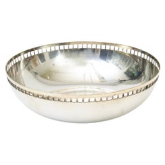 Richard Meier per Swid Powell, grattacielo architettonico in argento, ciotola degli anni '90