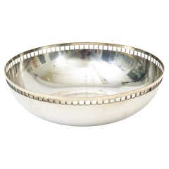 Richard Meier For Swid Powell Silver-Plate Architectural Skyscraper Bowl 90's
