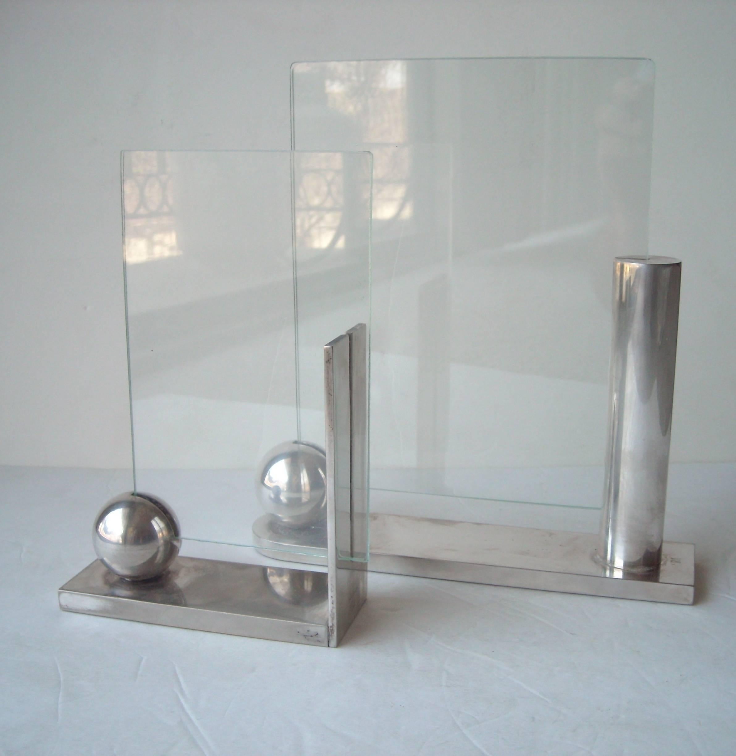 Post-Modern Richard Meier for Swid Powell Silver Plate Picture/Photo Frames