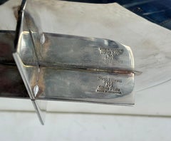 Richard Meier large bowl / centerpiece silver plate for Swid Powell .