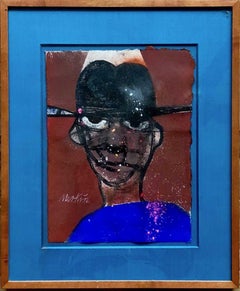 New Yorker Illustration Graffiti Artist Jean Michel Basquiat Portrait Pop Art