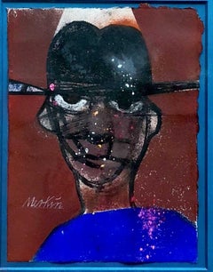New Yorker Illustration Graffiti Artist Jean Michel Basquiat Portrait Pop Art 