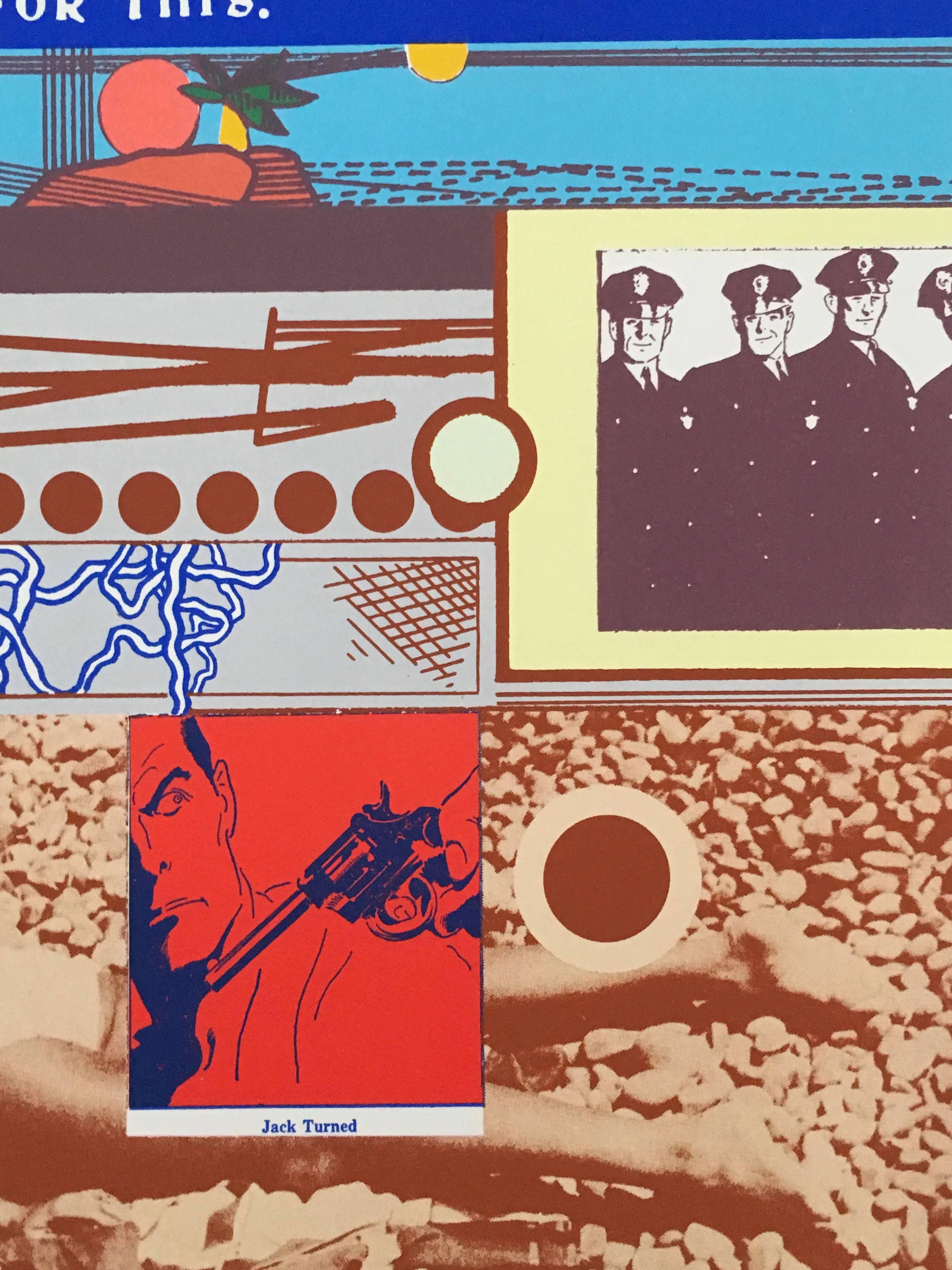 Epitaph/Tombstone jack Armstrong Pop Art  1969 Serigrafia a colori Richard Merkin in vendita 2