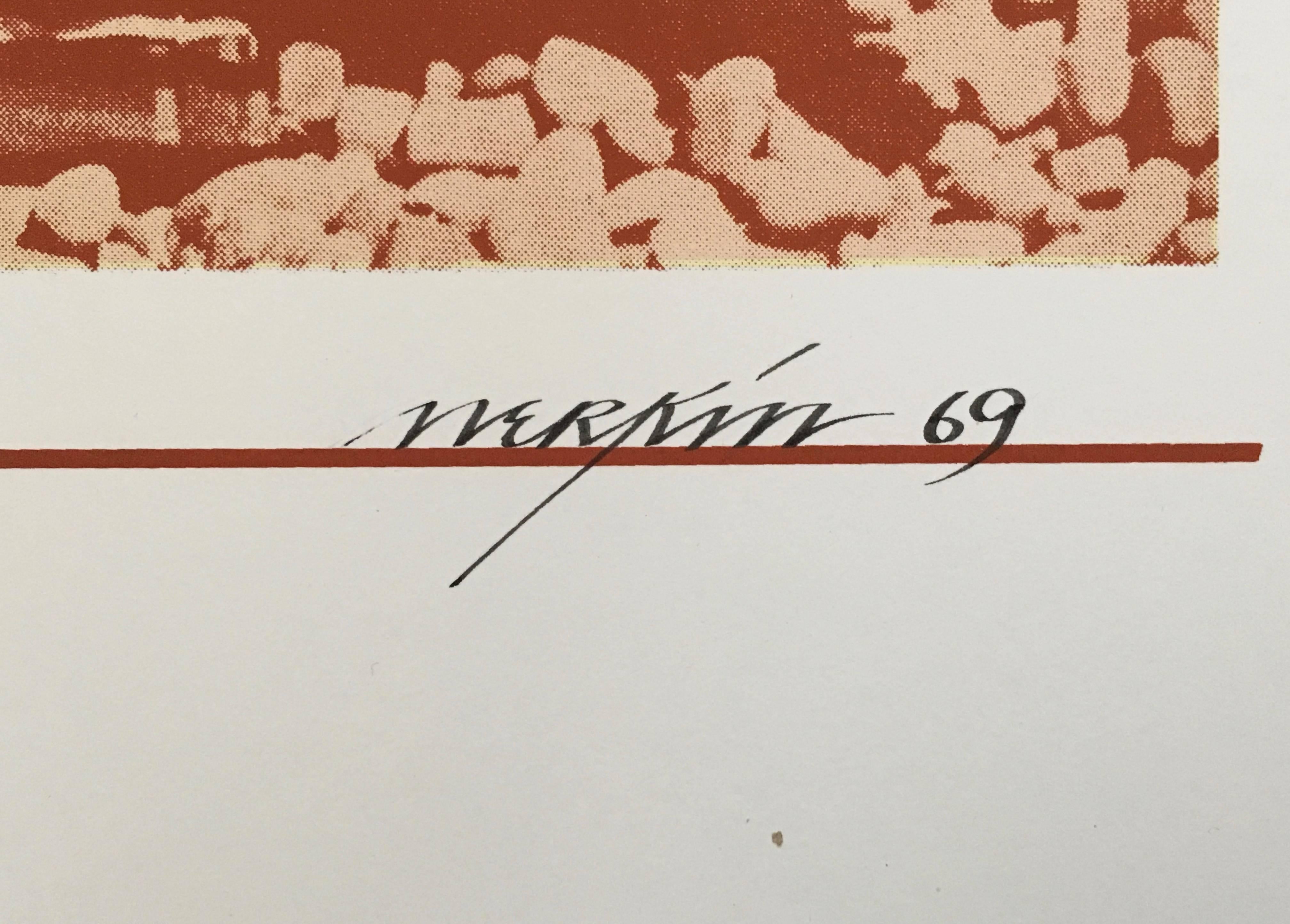 Epitaph/Tombstone jack Armstrong Pop Art  1969 Serigrafia a colori Richard Merkin in vendita 3