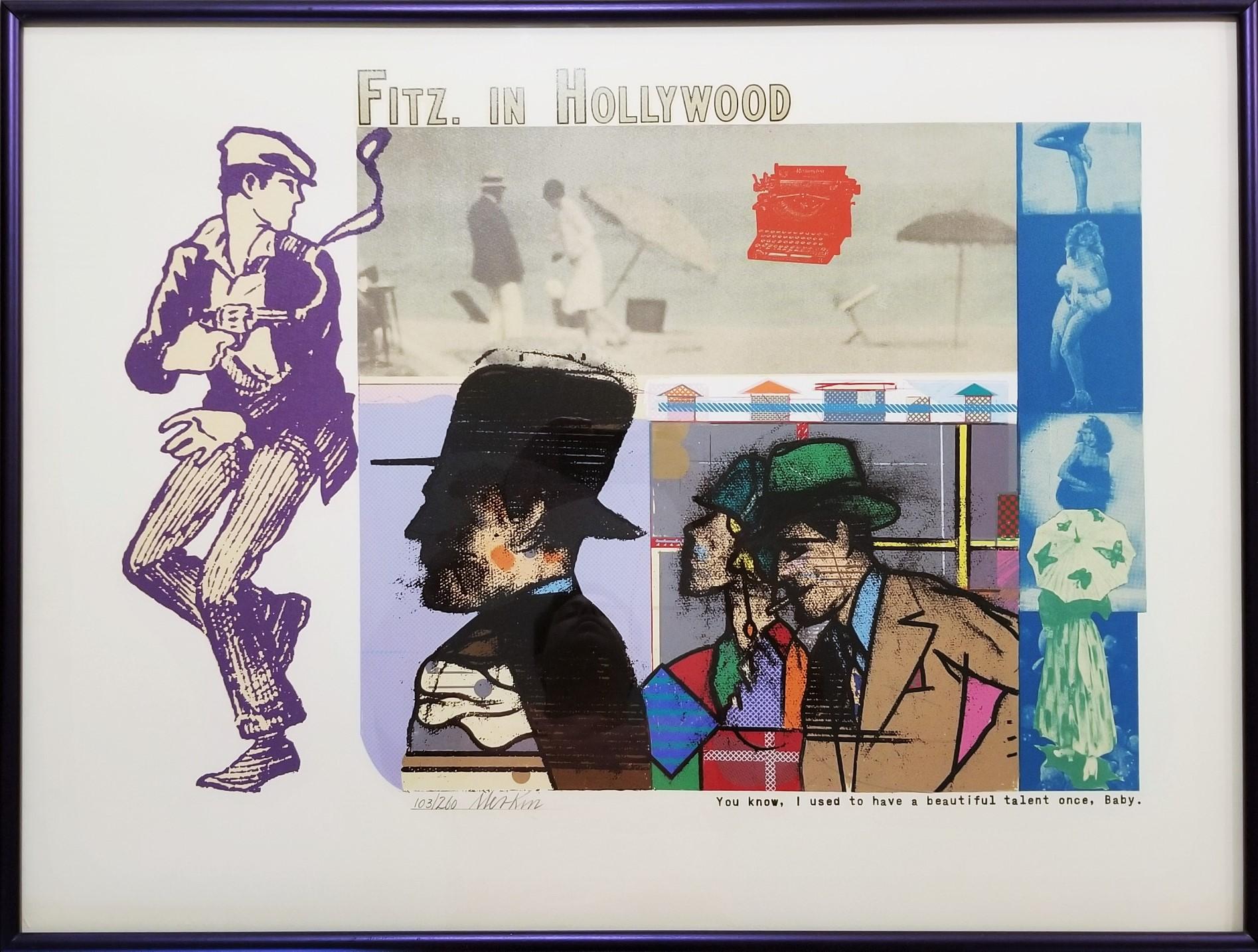 Fitz. in Hollywood - Print by Richard Merkin