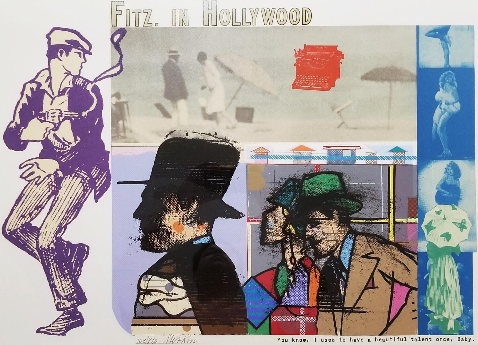 Richard Merkin Figurative Print - Fitz. in Hollywood