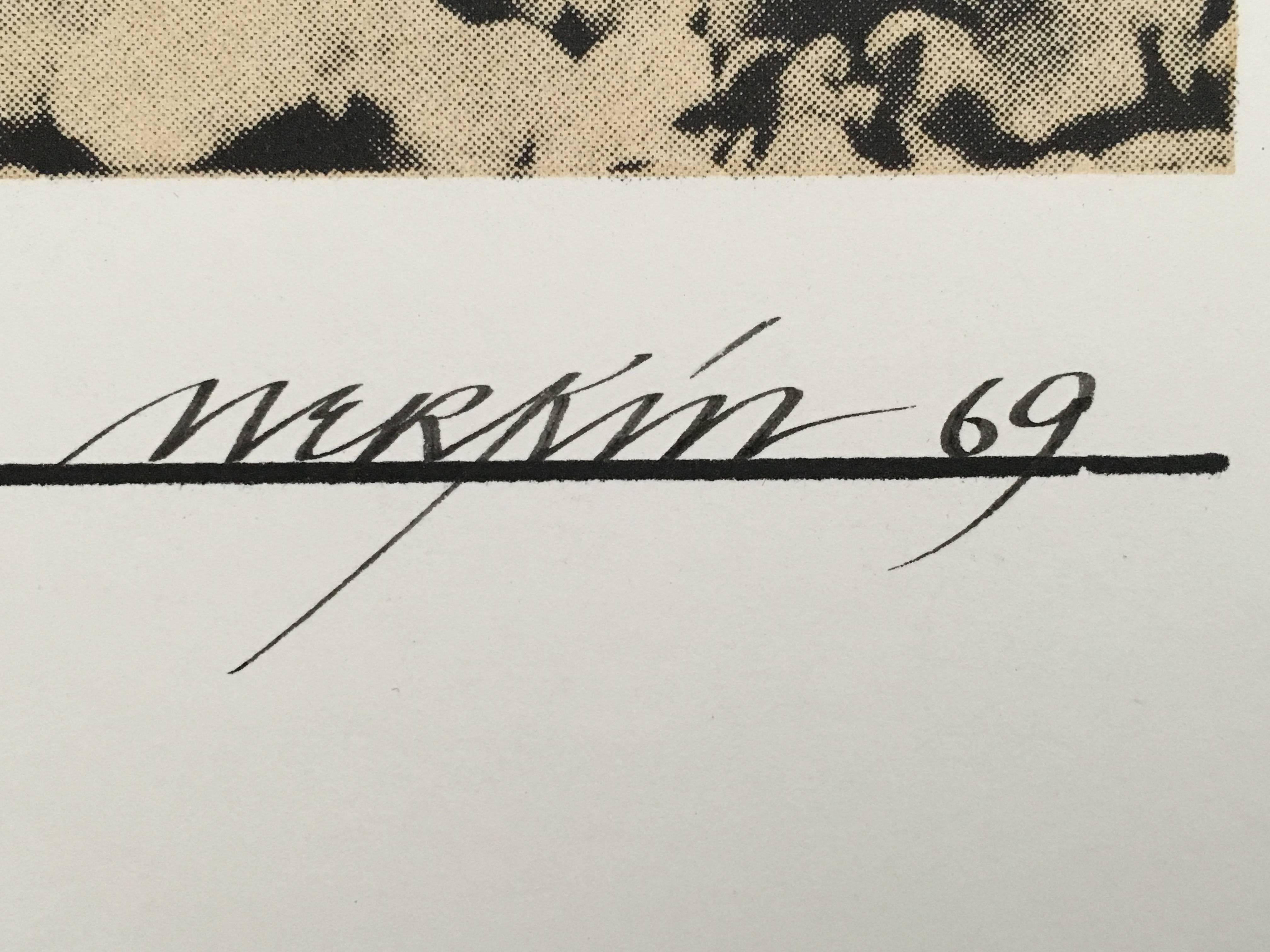 Marilyn Monroe Pop Art 1969 Serigrafia a colori Richard Merkin in vendita 3