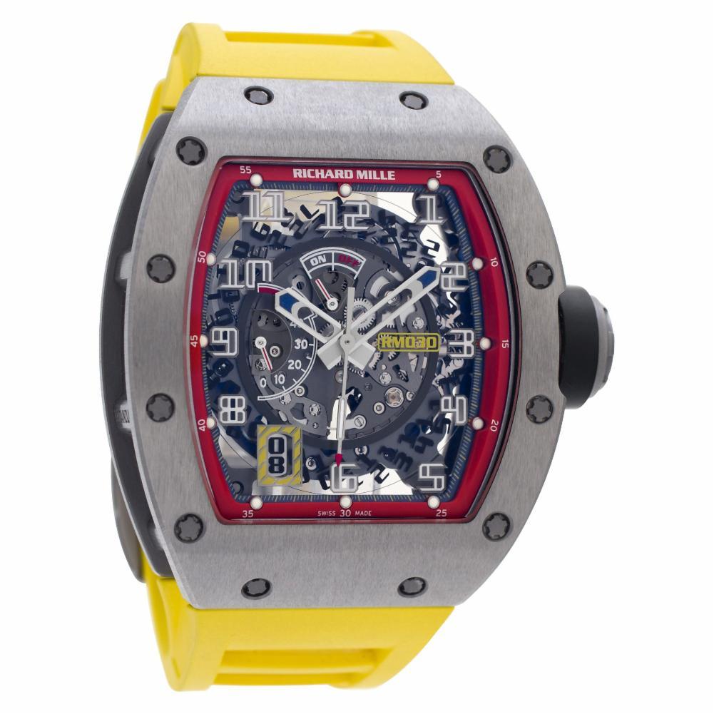 richard mille watch black and red