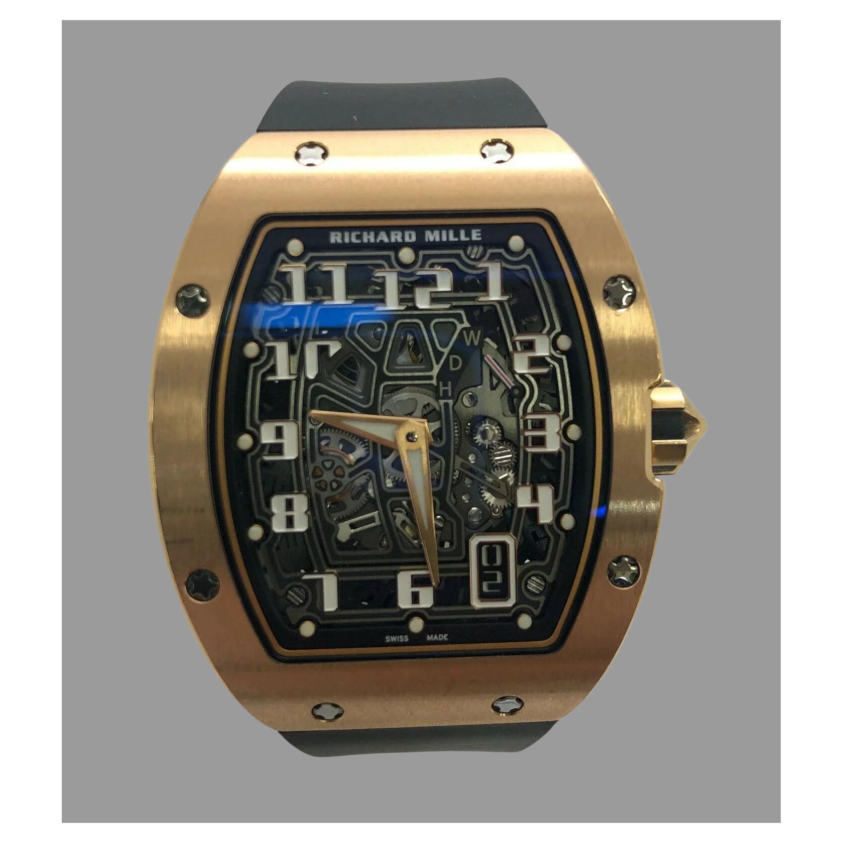 Richard Mille 6701 New Rose Gold Men's Watch