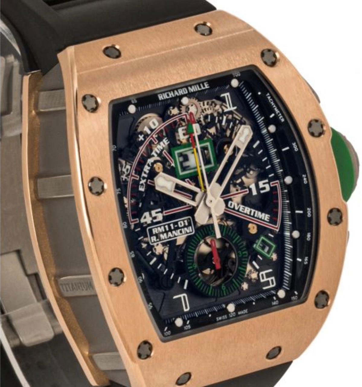  Richard Mille, chronographe automatique Flyback de Roberto Mancini RM11-01 Unisexe 