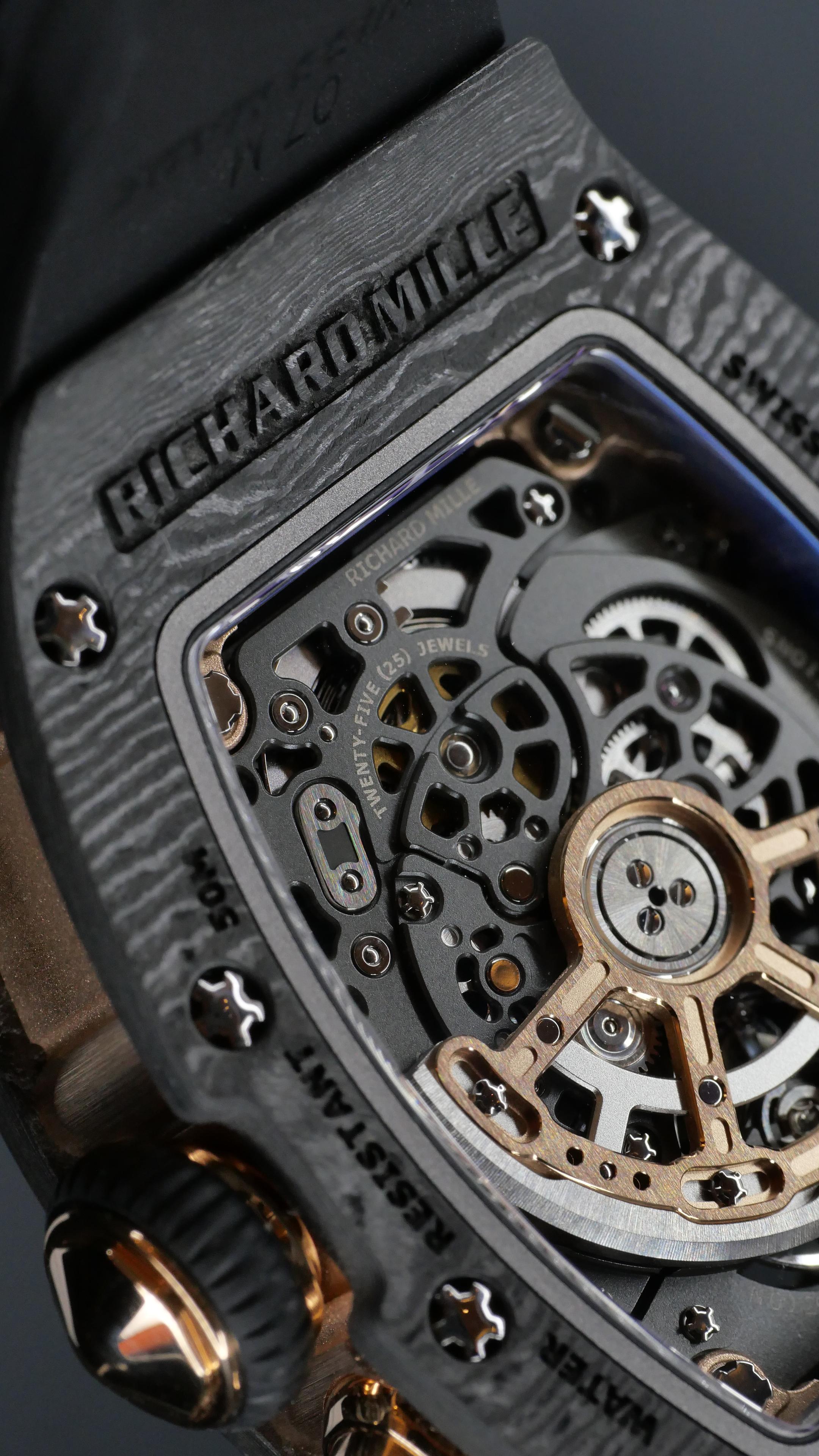 Richard Mille Carbon TPT RM037 Skeletonised automatic wristwatch  For Sale 7