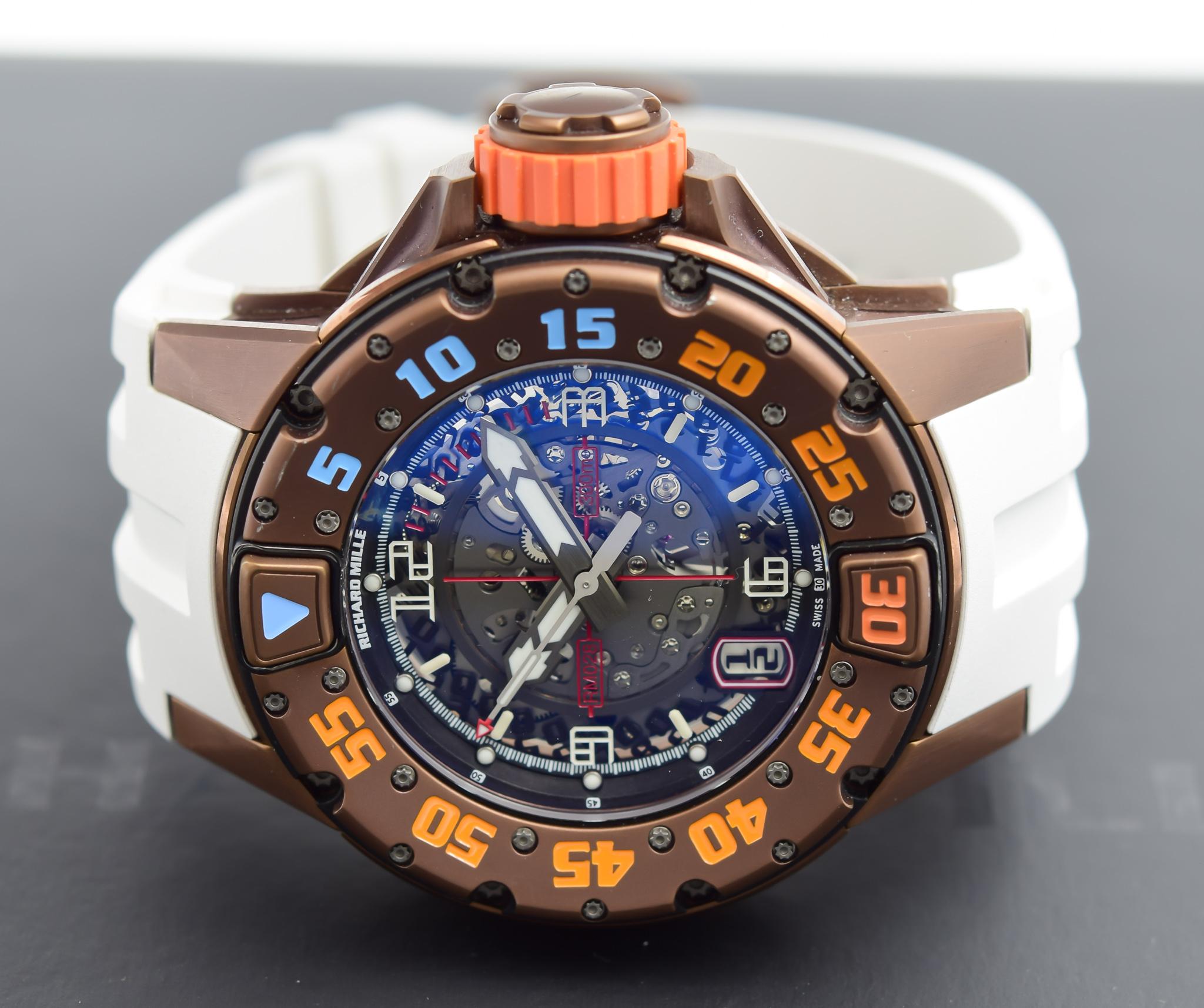 Richard Mille Diver RM028, Brown PVD Titanium Skeleton Dial Automatic 1