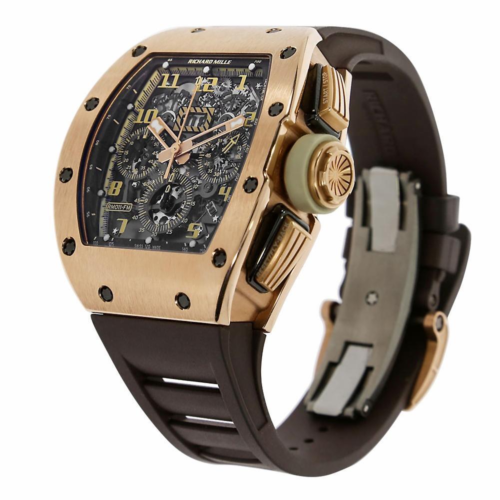 richard mille rubber strap watch