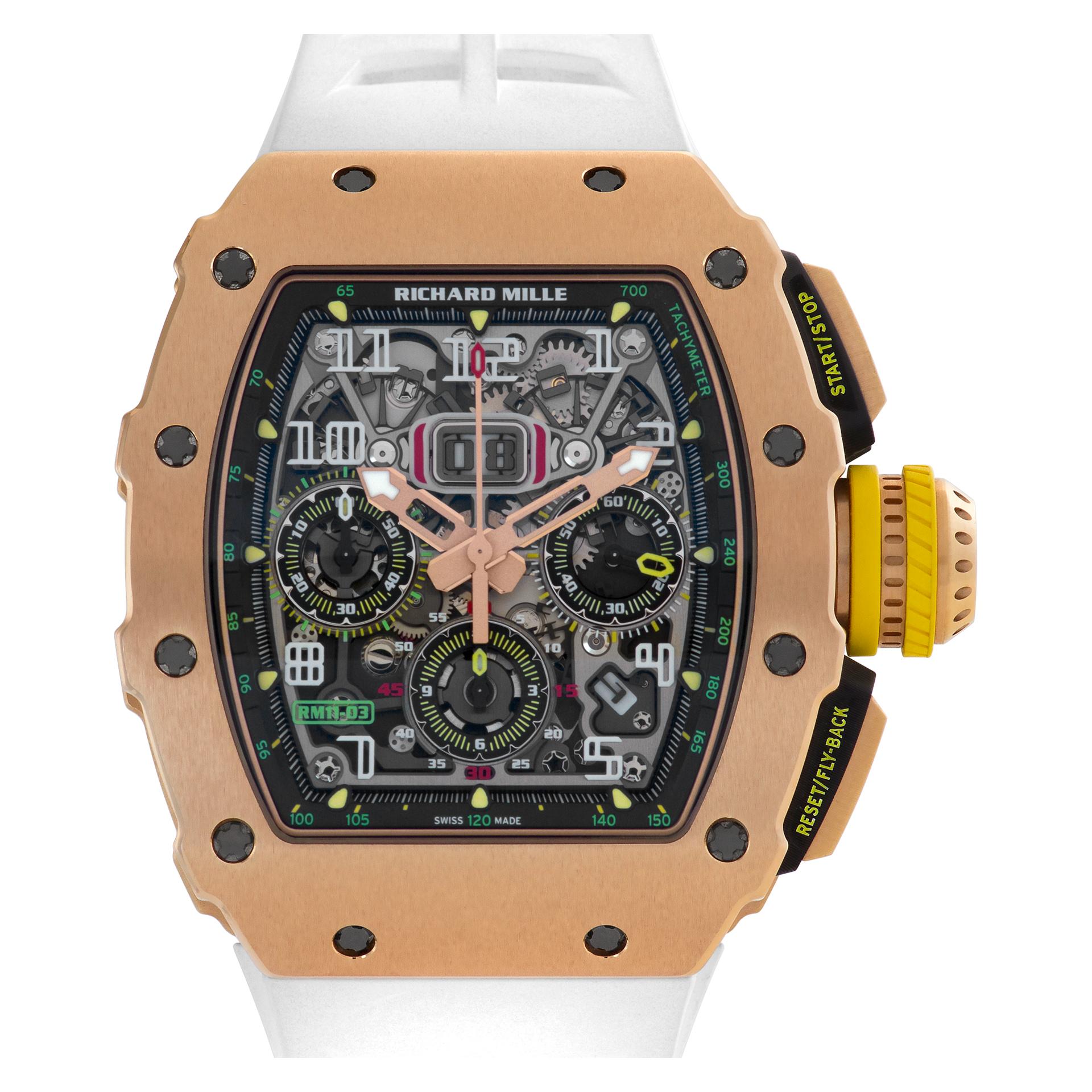 Richard Mille Flyback Chronograph RM11-03 RG. New In New Condition In Surfside, FL