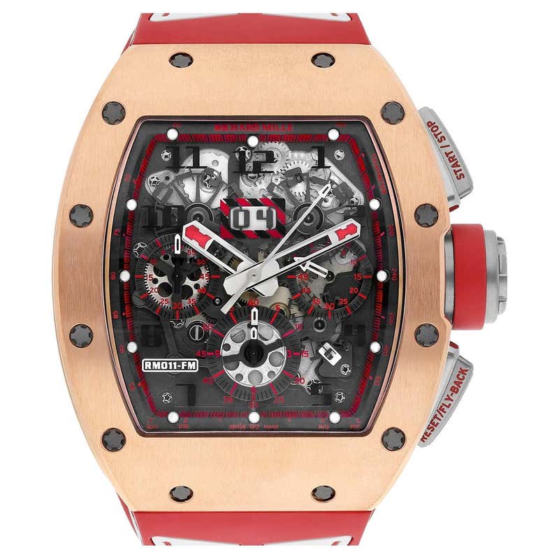 Richardm Roser Richard Mille RM 1103 Rose Gold and Titanium Automatic Flyback ...