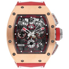 Richard Mille Men's Watch RM 011 Felipe Massa Chronograph 'Red Demon' Rose Gold
