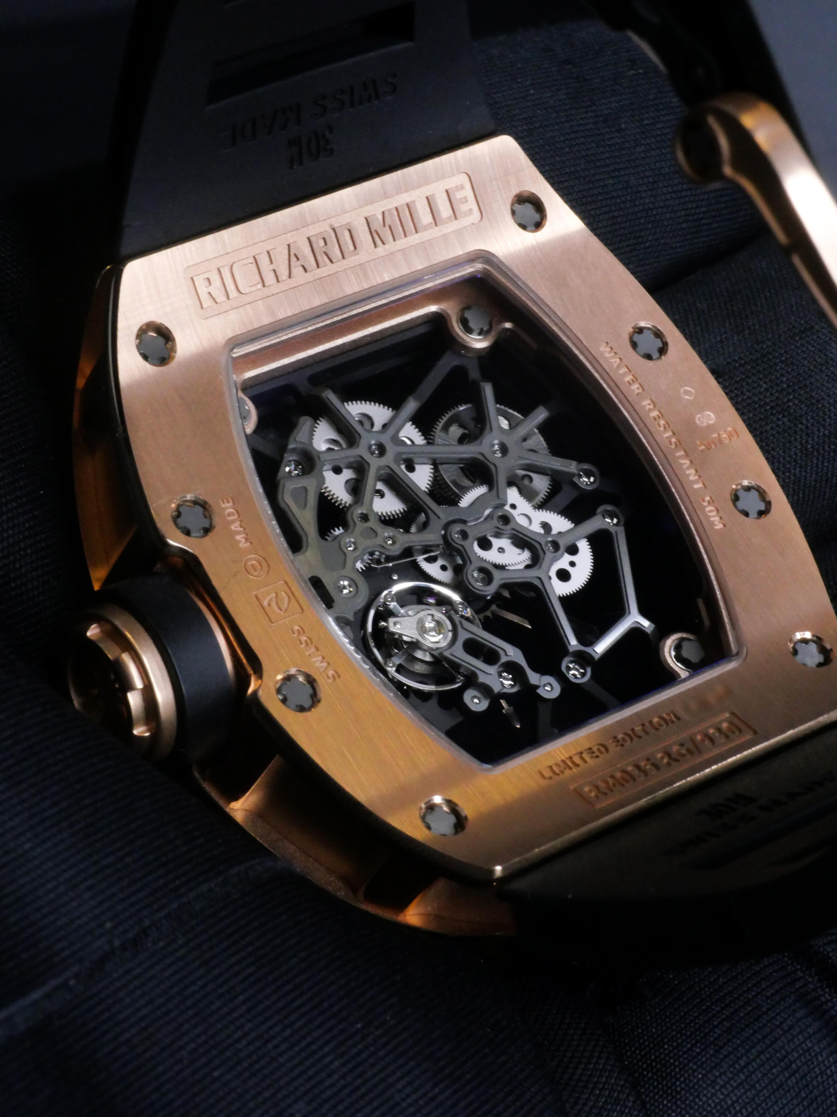 Richard Mille Red Gold RM 035 Toro Manual Wind Wristwatch For Sale 6