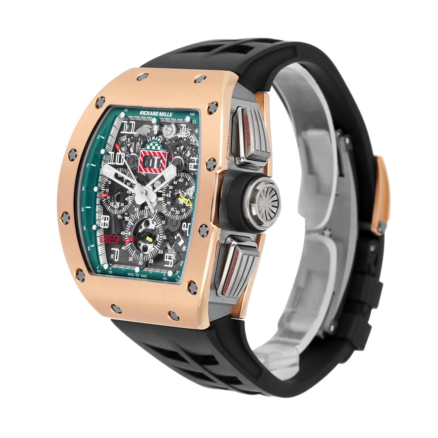 richard mille rm 011 rose gold