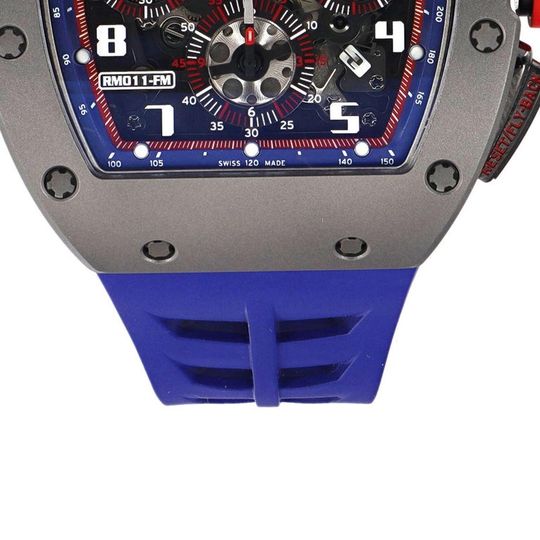 Richard Mille RM 011 Spa Limited Edition Titanium Blue Rubber Automatic