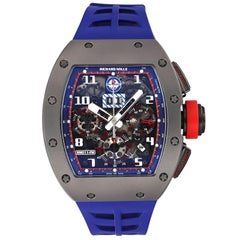 Used Richard Mille RM 011 Spa Limited Edition Titanium Blue Rubber Automatic Watch