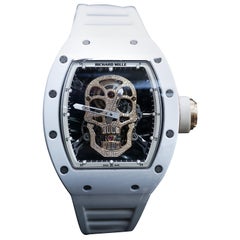Richard Mille RM 052 Tourbillon Schädel-Armbanduhr mit Handaufzug