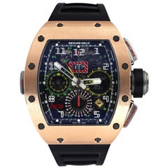 Richard Mille RM 11-02 GMT Rose Gold Titanium Rubber Automatic Men’s Watch