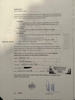 Richard Mille RM 1103 Rose Gold & Titanium Automatic Flyback Chronograph Watch