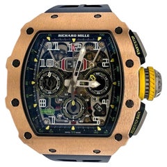 Richard Mille Montre chronographe automatique Flyback RM 1103 en or rose et titane