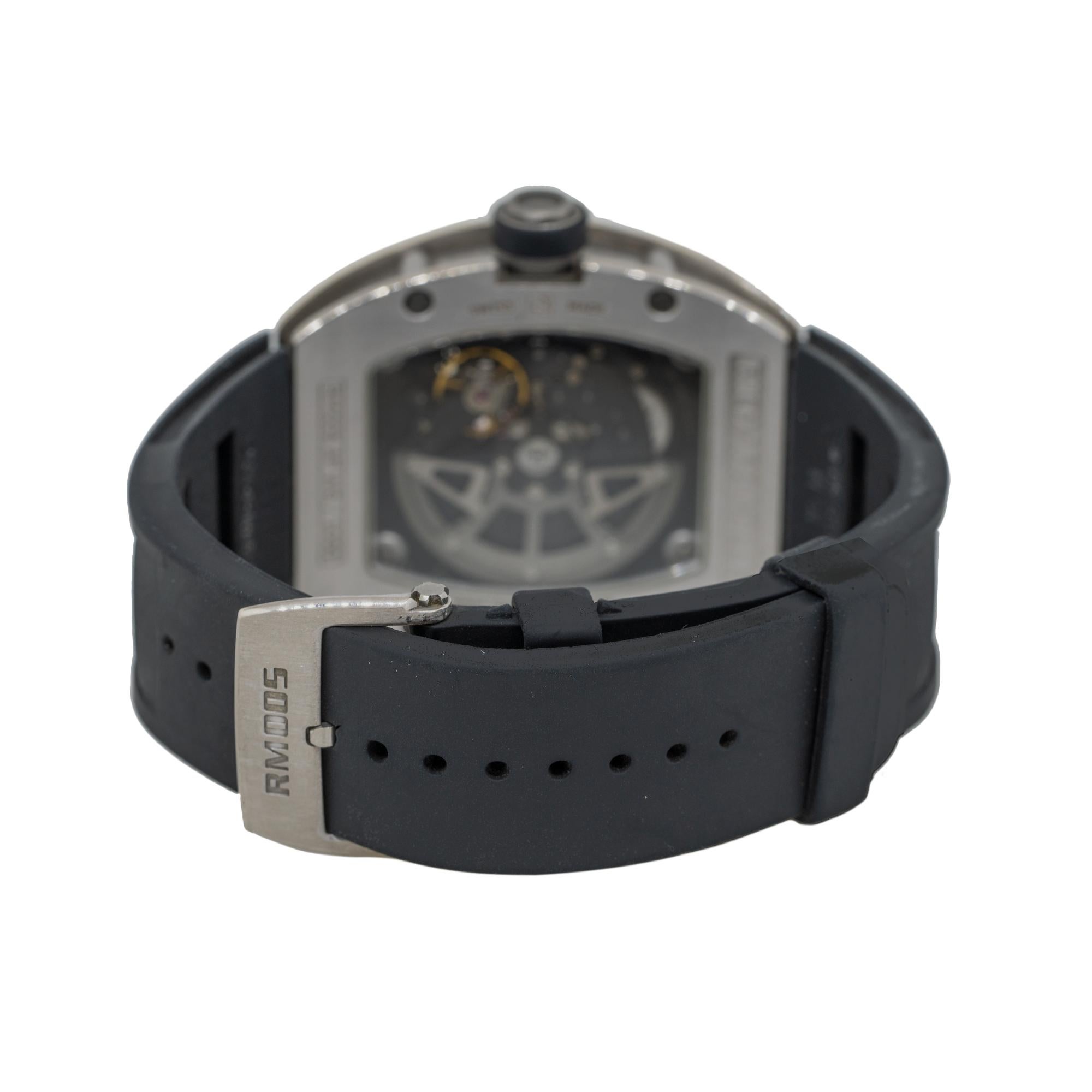 18 Karat Weißgold Diamant-Zifferblatt von Mille RM005 1